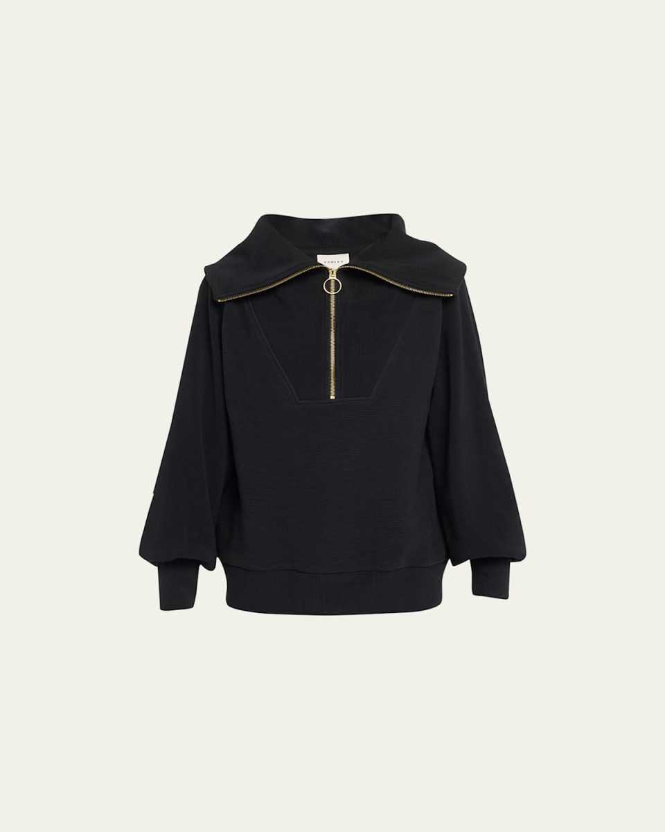 Vine Oversized 1/2-Zip Pullover Sweatshirt